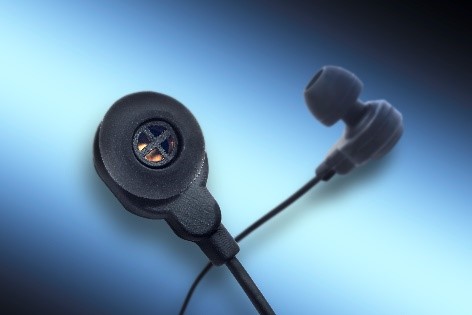 In-Ear-Kopfhörer mit integrierten MEMS-Lautsprechern.