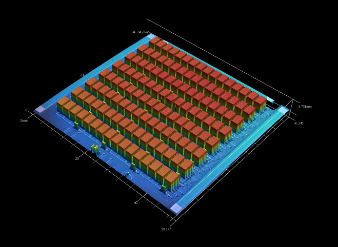 Schematische Darstellung eines HallinSight® Sensor-Arrays.